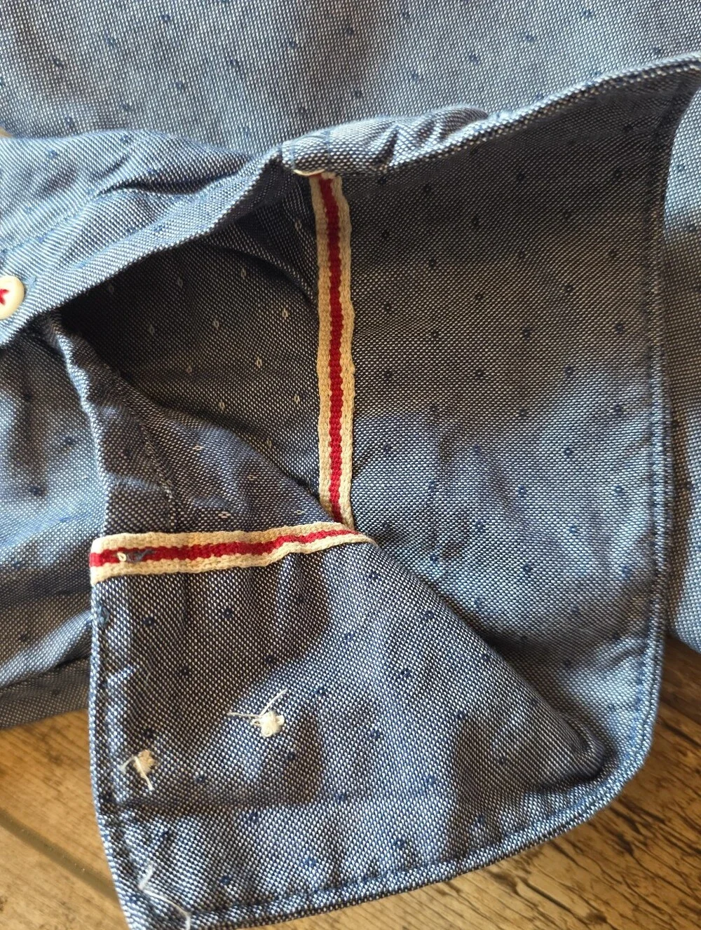 Banana Republic - Heritage Collection Oxford Dobby Shirt - Medium - Blue Indigo